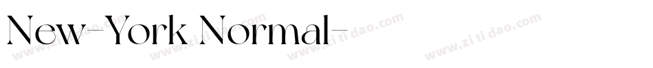New-York Normal字体转换